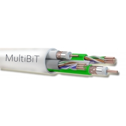 Kabel MultiBiT 2xcat.5e U/UTP, 2xCOAX-75, 1xFTTH-2J